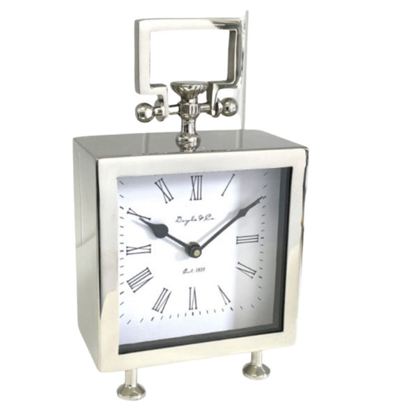 Cube Footed Nickel Clock