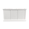 French Panel Desk White