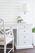 Bardon Bamboo Carver Chair White / Natural Linen