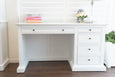 French Panel Desk White