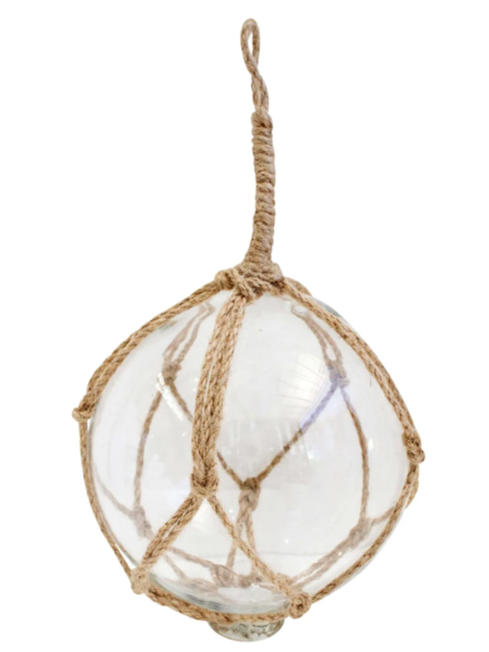 Glass Rope Ball Small Clear