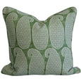 Paisley Green Cushion 50cm