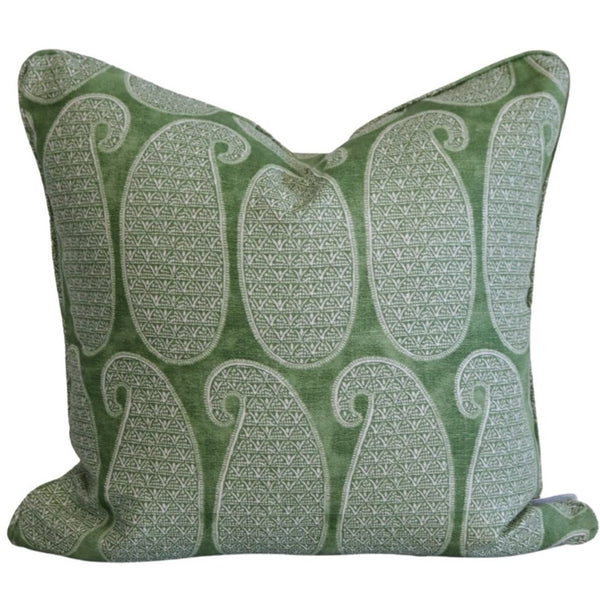 Paisley  Green Cushion 50cm