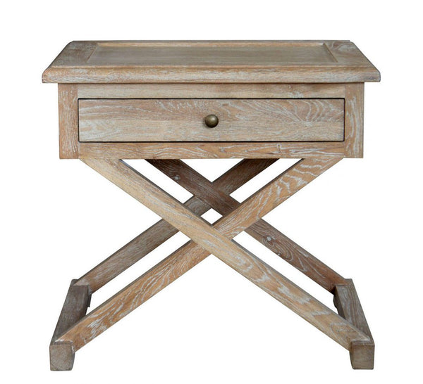 Levi Side Table White Washed Oak