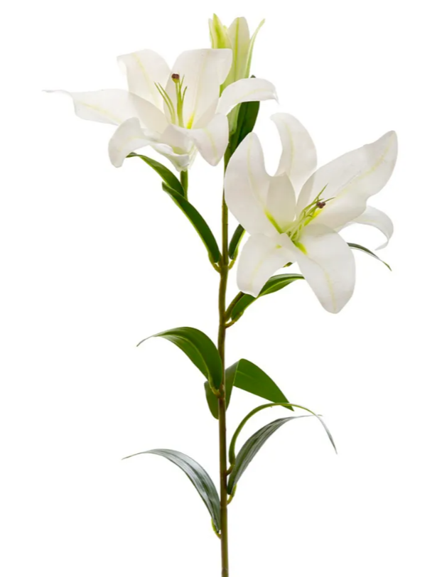 Real Touch Lily White 90cm