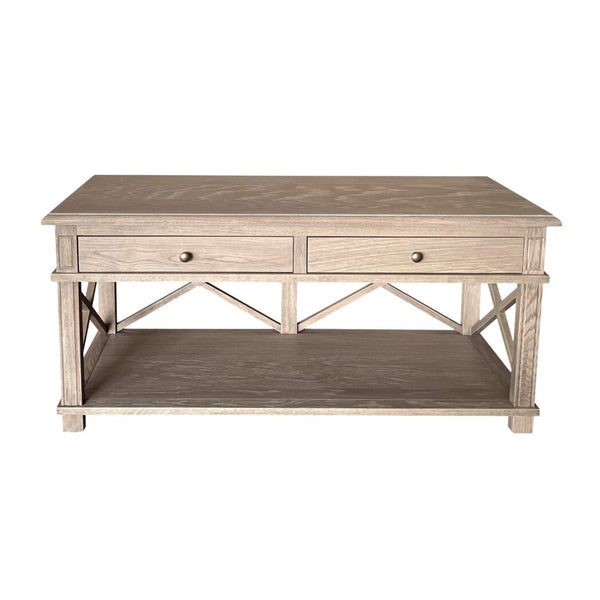 Long Island Entertainment Unit Weathered Oak 120cm