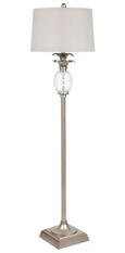 Mia Floor Lamp Antique Silver