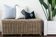 Diamond Monogram White Cushion