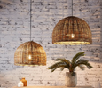 Rattan Small Hanging Pendant Small
