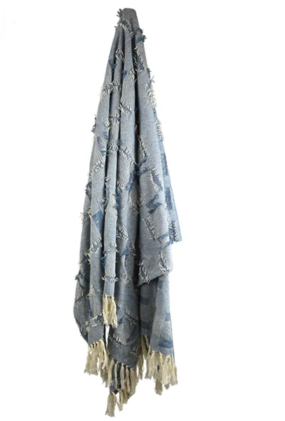 Sorrento Cotton Throw Denim