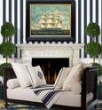 Diamond Monogram White Cushion