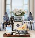Diamond Monogram White Cushion