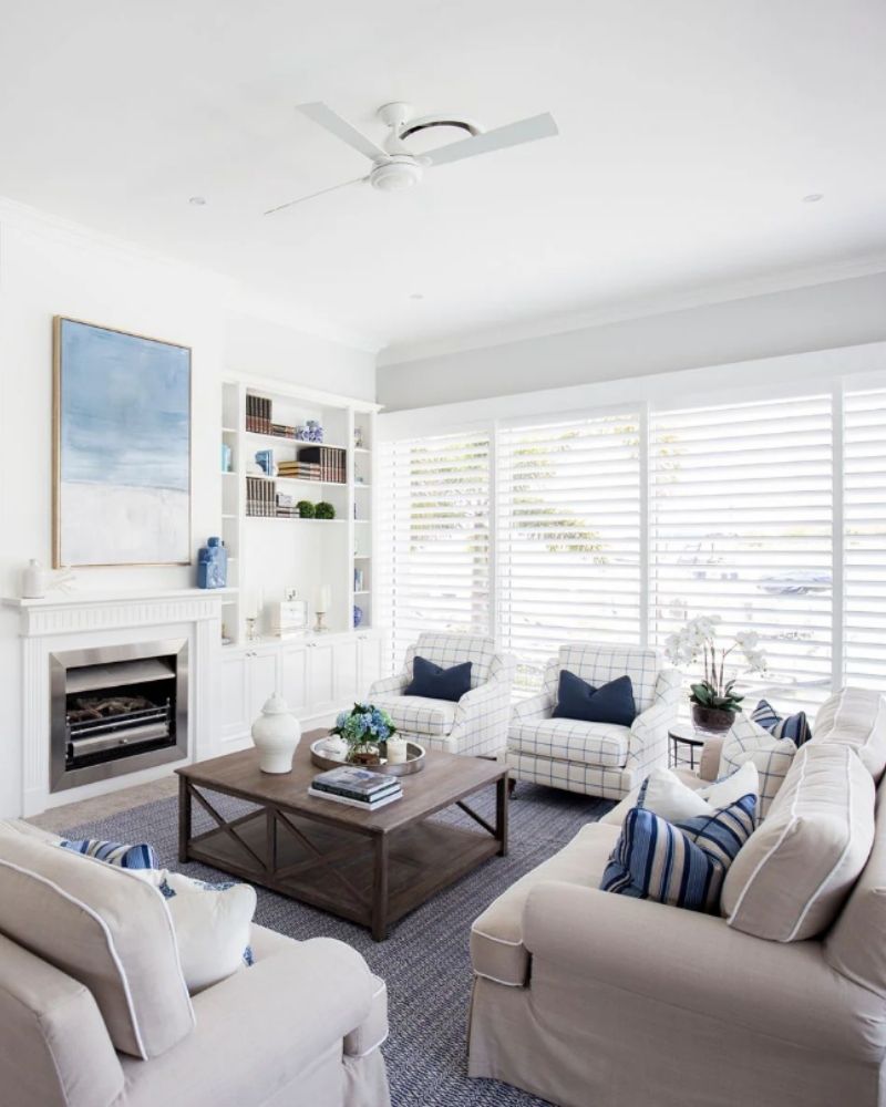 Hamptons Living Room Colour Palette