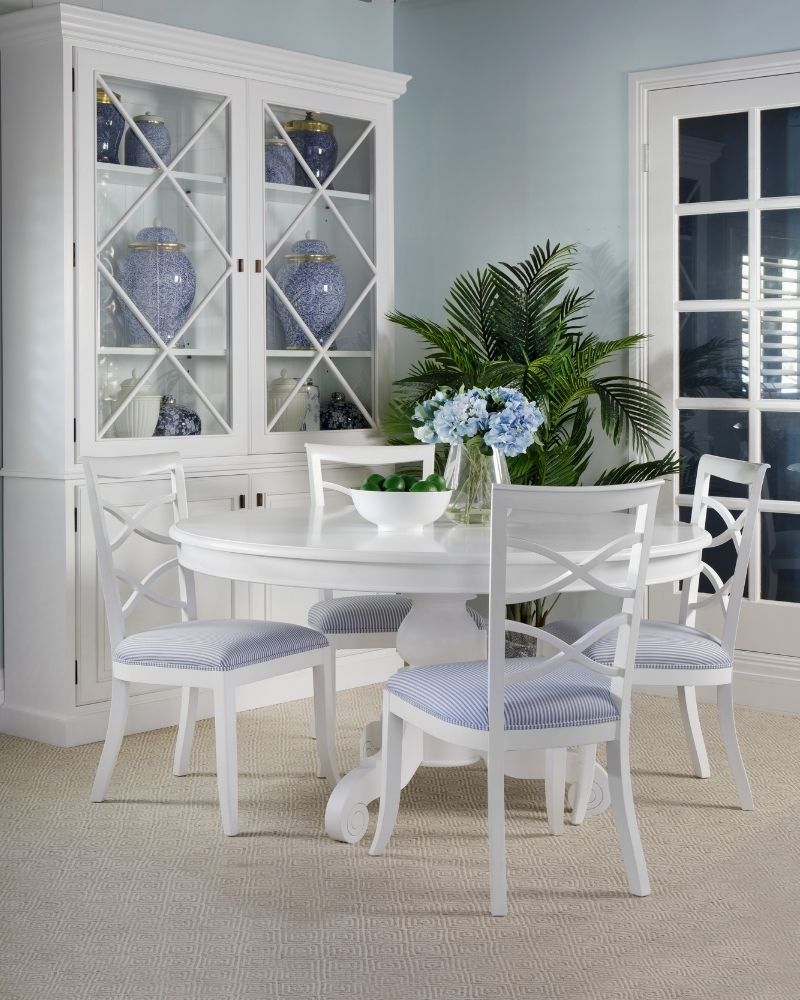 How to Style a Hamptons Dining Room: Timeless Furniture, Blue & White Accents & Everyday Elegance