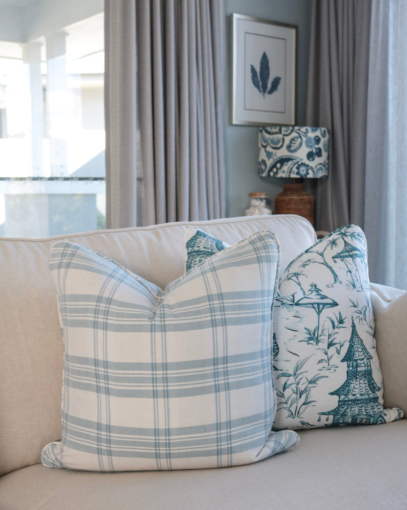 How to Mix Patterns in a Hamptons Living Room