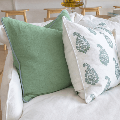 Green Cushions - Hamptons Style