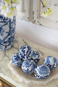 Ashton Blue & White Decorator Balls Set/6