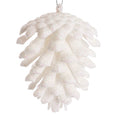 Hanging Christmas Pinecone Pack 3 Iridescent White
