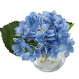 Hydrangea Stem Sphere Vase17cm Blue