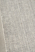 Arden Dove Woven Texture Rug in soft grey with hand-loomed wool and jute pebble weave.