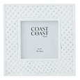Avoca White Bamboo Resin Frame 4x4” - Hamptons Style