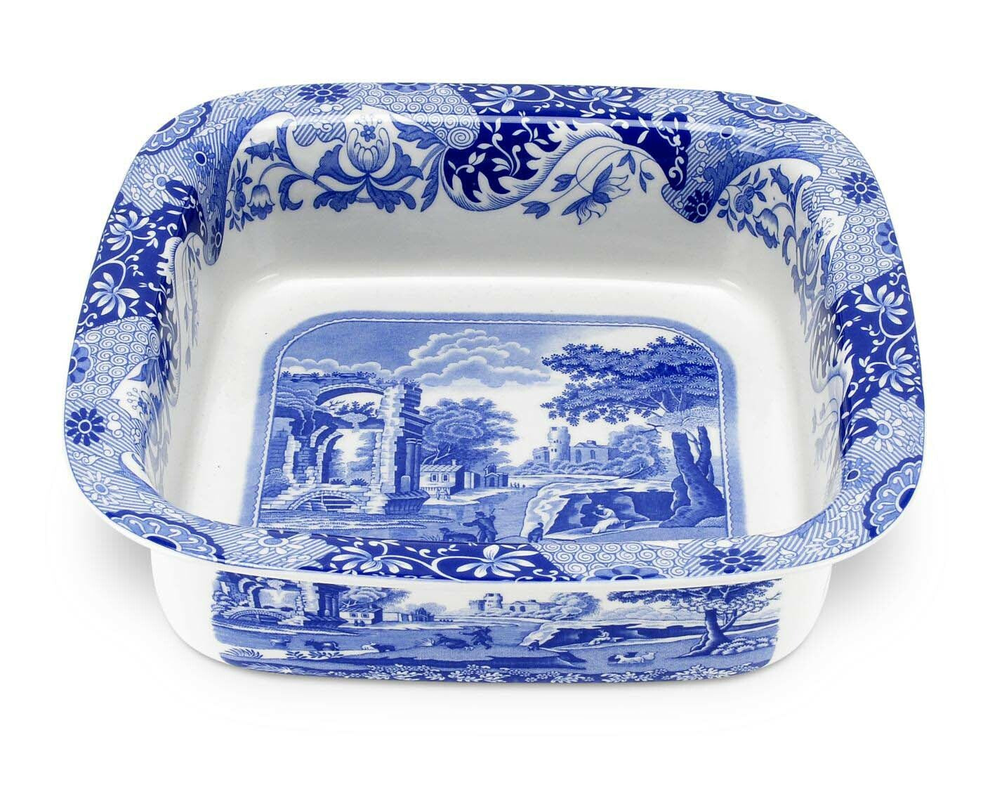 Spode Blue Italian - 25.25cm Square Rim Dish