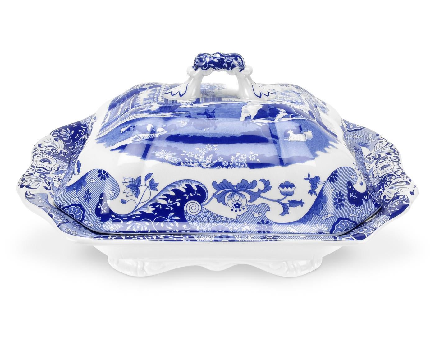 Spode Blue Italian - 32cm Covered Vegetable Dish