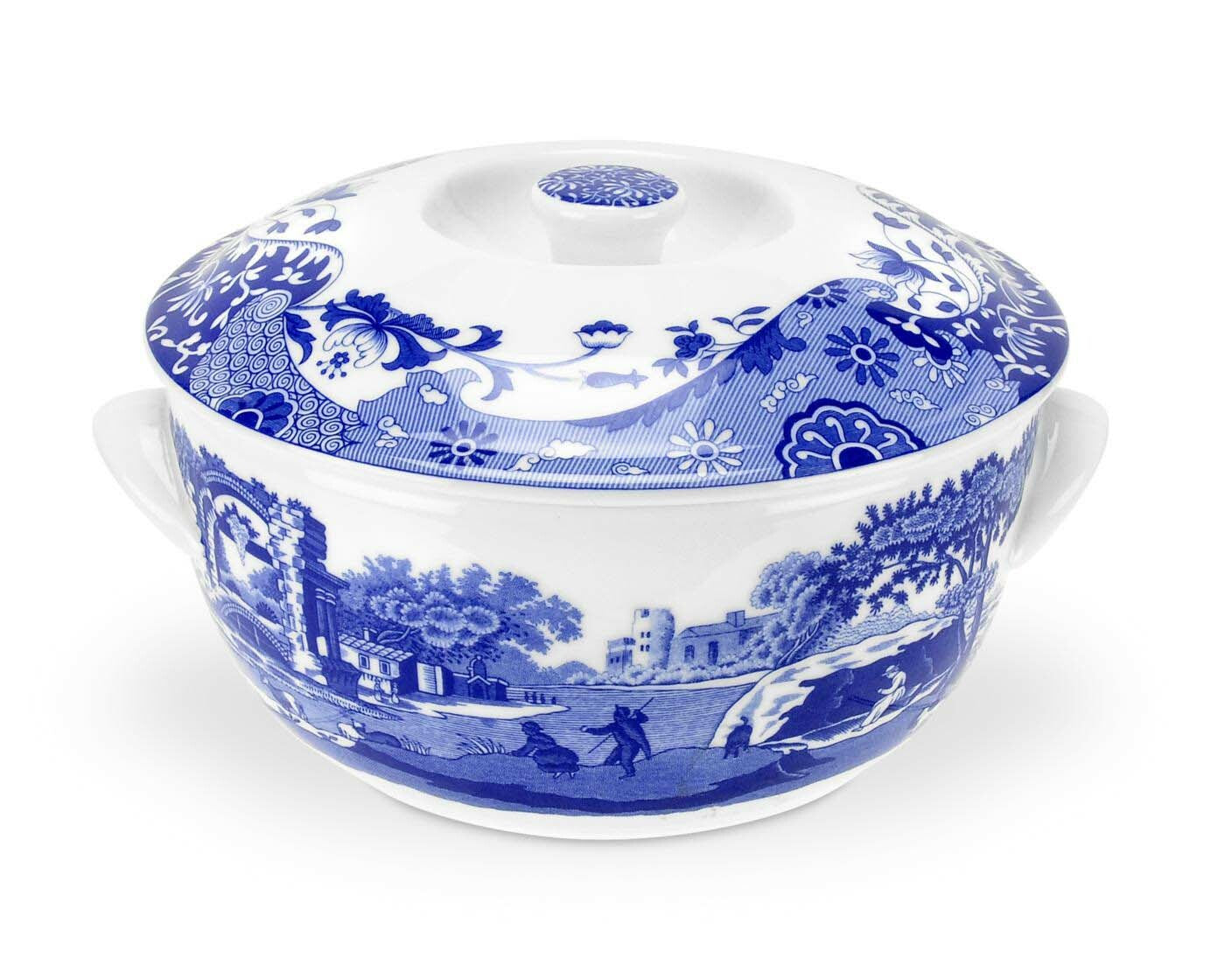 Spode Blue Italian - 2.4L Round Covered Deep Dish