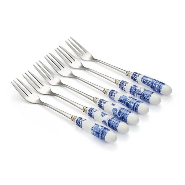 Spode Blue Italian - 15.5cm Pastry Fork (S/6)