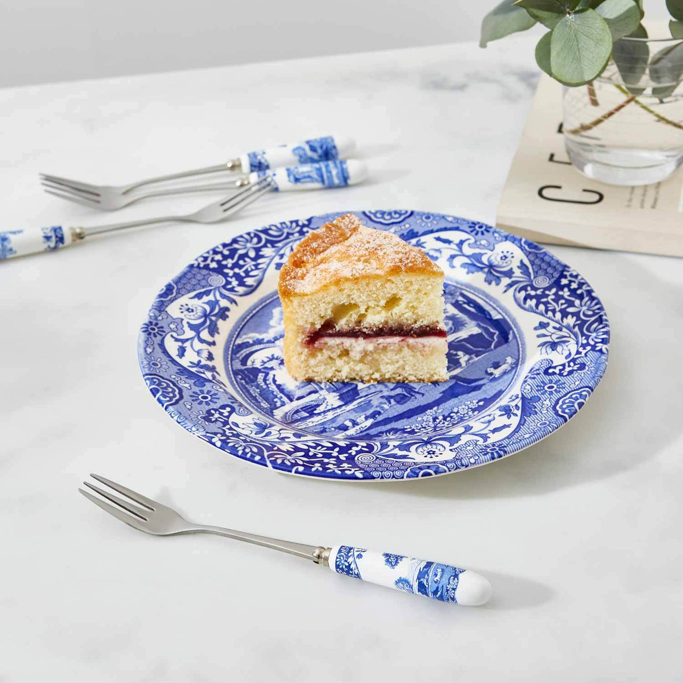 Spode Blue Italian - 15.5cm Pastry Fork (S/6) - Hamptons Style
