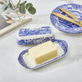 Spode Blue Italian - 20x10cm Butter Dish