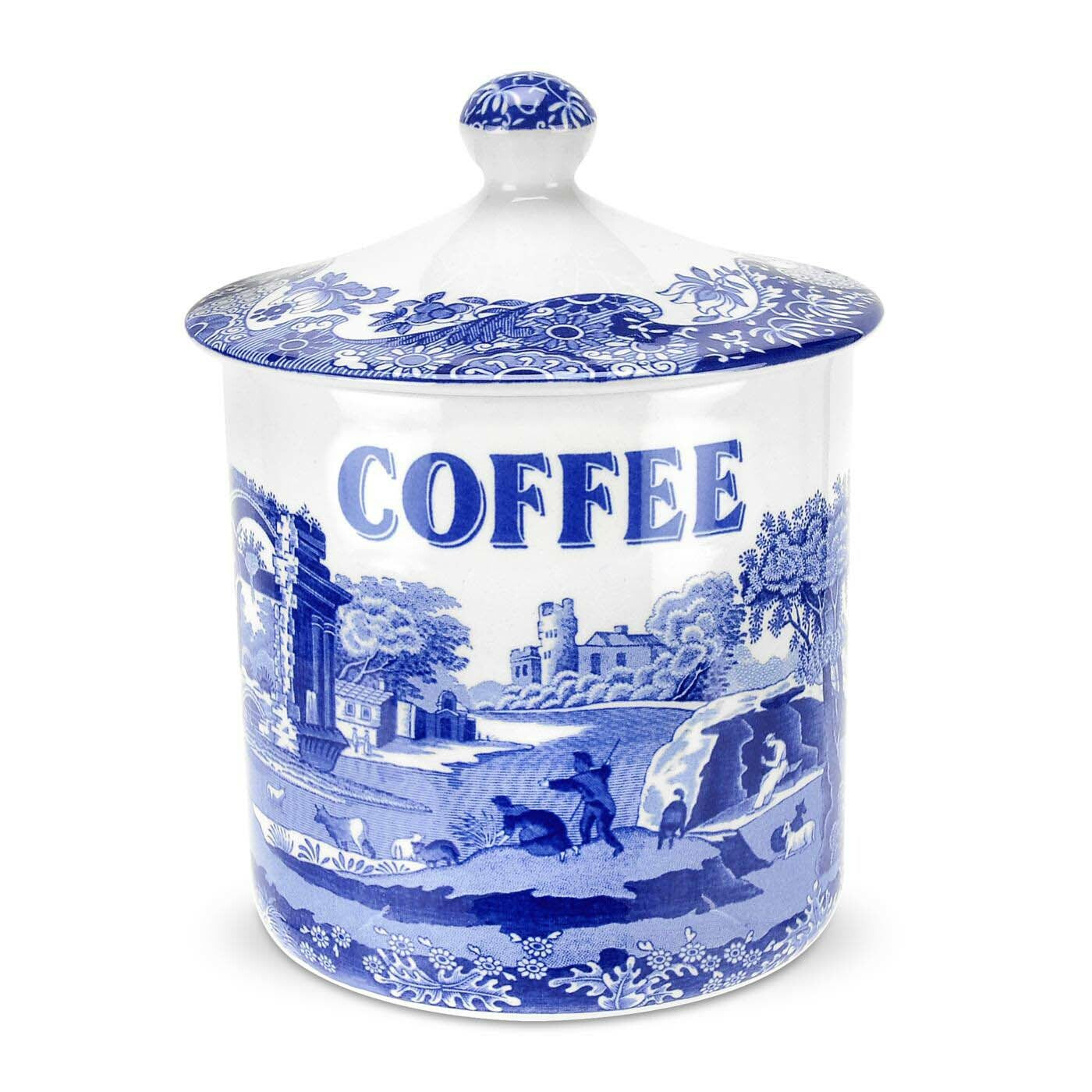 Spode Blue Italian - 16cm Covered Canister Coffee