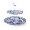 Spode Blue Italian - 26.5cm & 19cm 2-Tier Cake Stand