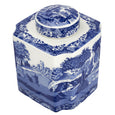 Spode Blue Italian - 13.5x11.5cm Tea Caddy