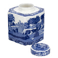 Spode Blue Italian - 13.5x11.5cm Tea Caddy