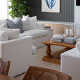 Birkshire Slip Cover Modular Sofa - White Linen Option 2 - Hamptons Style
