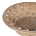 Barton Wooden Bowl Natural 30cm with inner dotted detail.