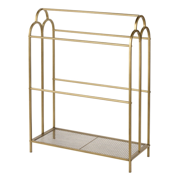 Hampton Style Towl Rack Bathroom Towel Rack Antique Gold - Hamptons Style