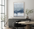 Berge Textural Abstract VI Canvas artwork in blue and grey tones by Designer Boys
