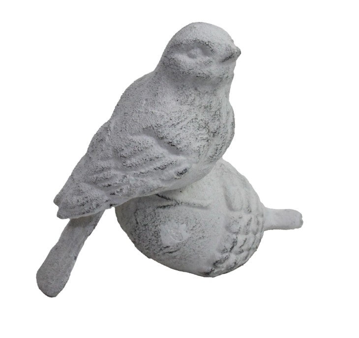 Bird On Acorn White - Hamptons Style