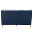 Bondi Hamptons 3 Seat Sofa Navy W/White Piping