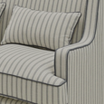 Bondi Hamptons 2 Seat Sofa Blue/White Pinstripe