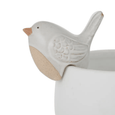 Bree Bird Ceramic Pot Hanger White - Hamptons Style