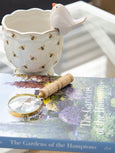 Bree Bird Ceramic Pot Hanger White - Hamptons Style