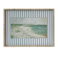 Bribie Framed Glass Print - Hamptons Style