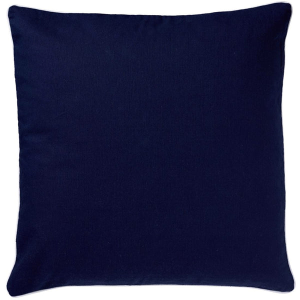 Basic Navy Cushion with White Piping 60cm