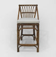 Cayman Rattan Hamptons Barstool Natural With Cream Cushions & Footrest