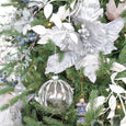 Clip on Poinsettia Silver