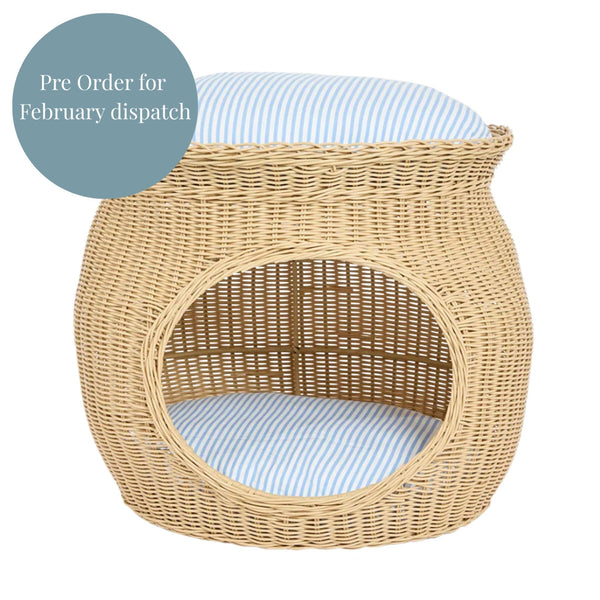Cove Rattan Pet Bed Natural