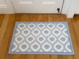 Shell Mat 60x90cm Blue Coastal Non Slip - Hamptons Style